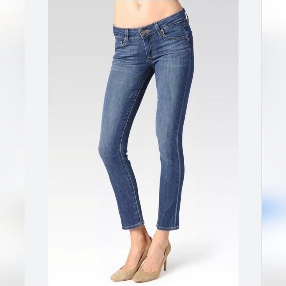 PAIGE Skyline Ankle Peg Jeans Medium Wash